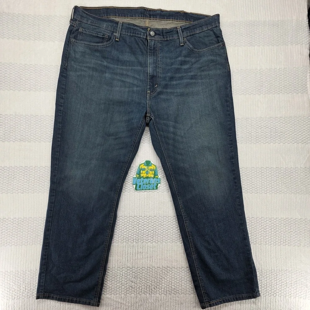 Levis 541 Athletic Fit Jeans Mens 44x29 High Rise Comfort Stretch Medium Wash